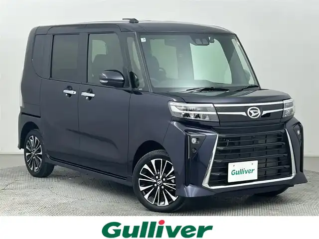 ダイハツ タント カスタム RS 道央・札幌 2025(令7)年 0.5万km クールバイオレットクリスタルシャイン ・4WD/・スマートアシスト/・衝突被害軽減ブレーキ/・レーンキープアシスト/・先行車発進告知/・標識認識システム/・コーナーセンサー/・純正メモリナビ/・フルセグ/BT/CD/DVD/・アラウンドビューモニター/・両側パワースライドドア/・シートヒーター/・アイドリングストップ/・オートブレーキホールド/・スマートキー/・プッシュスタート/・横滑り防止装置/・LEDヘッドライト/・電格ミラー