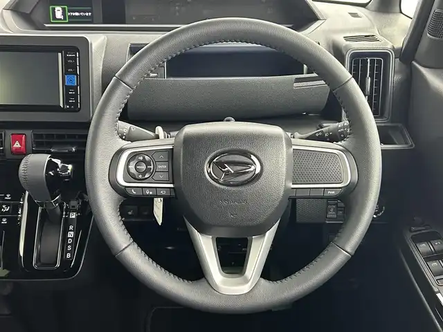 ダイハツ タント カスタム RS 道央・札幌 2025(令7)年 0.5万km クールバイオレットクリスタルシャイン ・4WD/・スマートアシスト/・衝突被害軽減ブレーキ/・レーンキープアシスト/・先行車発進告知/・標識認識システム/・コーナーセンサー/・純正メモリナビ/・フルセグ/BT/CD/DVD/・アラウンドビューモニター/・両側パワースライドドア/・シートヒーター/・アイドリングストップ/・オートブレーキホールド/・スマートキー/・プッシュスタート/・横滑り防止装置/・LEDヘッドライト/・電格ミラー