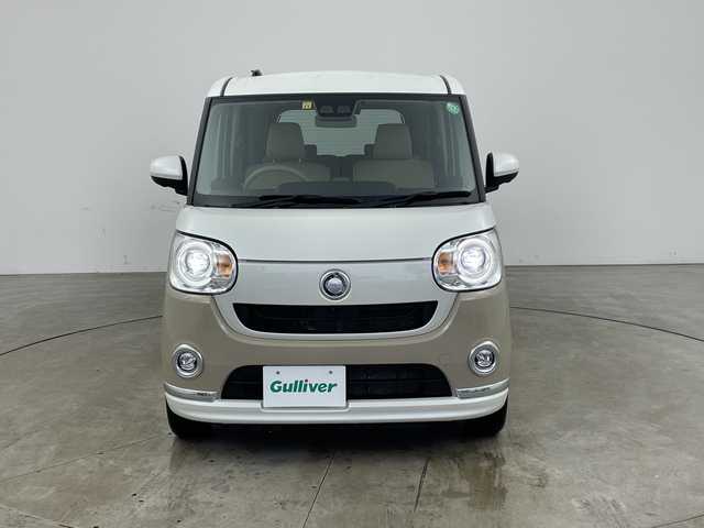 ダイハツ ムーヴ キャンバス G メイクアップ リミテッド　SAⅢ 兵庫県 2022(令4)年 2.2万km パールホワイトⅢ/ナチュラルベージュマイカメタリック 2トーン ・社外ナビ/CD/SD/TV/Bluetooth/・全方位カメラ/・運転席シートヒーター/・両側パワースライドドア/・スマートアシストIII/・衝突軽減ブレーキ/・誤発進抑制機能/・レーンキープアシスト/・オートマチックハイビーム/・ETC/・LEDヘッドランプ/・スマートキー/・アイドリングストップ/・電動格納ミラー/・フォグランプ