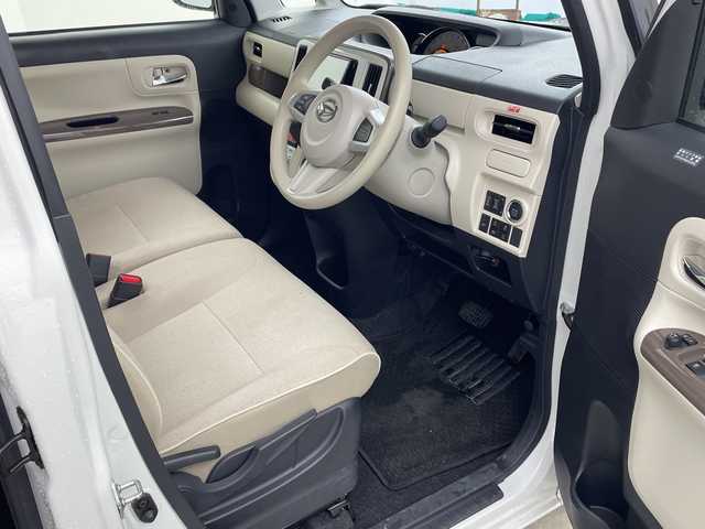 ダイハツ ムーヴ キャンバス G メイクアップ リミテッド　SAⅢ 兵庫県 2022(令4)年 2.2万km パールホワイトⅢ/ナチュラルベージュマイカメタリック 2トーン ・社外ナビ/CD/SD/TV/Bluetooth/・全方位カメラ/・運転席シートヒーター/・両側パワースライドドア/・スマートアシストIII/・衝突軽減ブレーキ/・誤発進抑制機能/・レーンキープアシスト/・オートマチックハイビーム/・ETC/・LEDヘッドランプ/・スマートキー/・アイドリングストップ/・電動格納ミラー/・フォグランプ