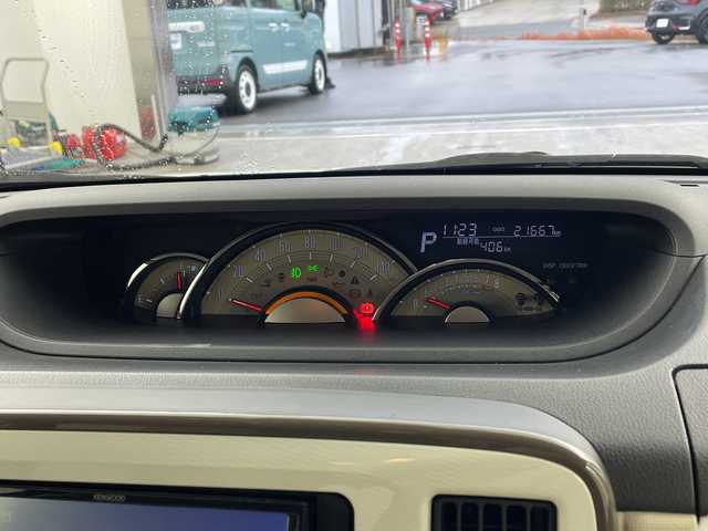 ダイハツ ムーヴ キャンバス G メイクアップ リミテッド　SAⅢ 兵庫県 2022(令4)年 2.2万km パールホワイトⅢ/ナチュラルベージュマイカメタリック 2トーン ・社外ナビ/CD/SD/TV/Bluetooth/・全方位カメラ/・運転席シートヒーター/・両側パワースライドドア/・スマートアシストIII/・衝突軽減ブレーキ/・誤発進抑制機能/・レーンキープアシスト/・オートマチックハイビーム/・ETC/・LEDヘッドランプ/・スマートキー/・アイドリングストップ/・電動格納ミラー/・フォグランプ