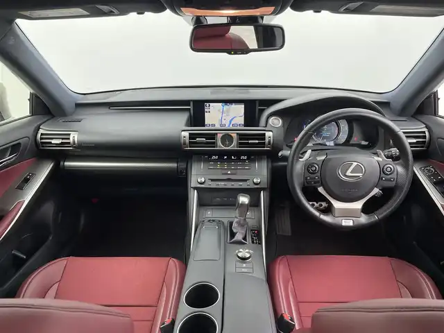 レクサス ＩＳ 350 Fスポーツ 群馬県 2015(平27)年 5.5万km ソニックチタニウム サンルーフ　純正ナビ　Ｂモニター　ＢＳＭ　クルコン　パドルシフト　パワーシート　シートヒーター　ＬＥＤヘッド　ビルトインＥＴＣ　プッシュスタート　スマートキー　スペアキー　純正アルミホイール　禁煙車