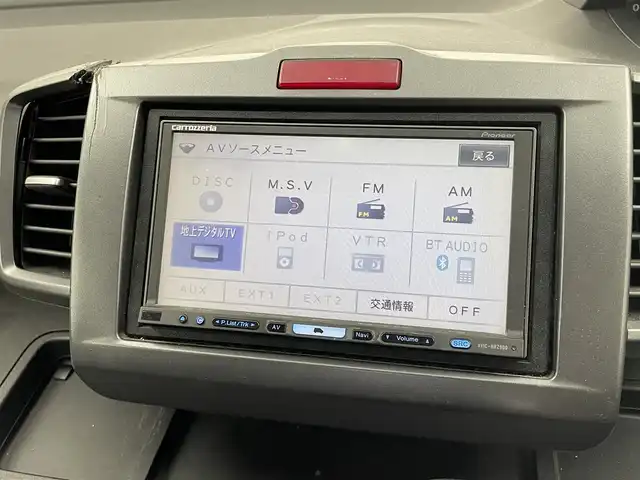 ホンダ フリード G ジャストセレクション 埼玉県 2009(平21)年 7.1万km プレミアムナイトブルーパール 社外7インチナビ/ CD DVD フルセグTV Bluetooth/バックカメラ/片側パワースライドドア/革調シートカバー/純正フロアマット/ドアバイザー/オートライト/スマートキー/ETC
