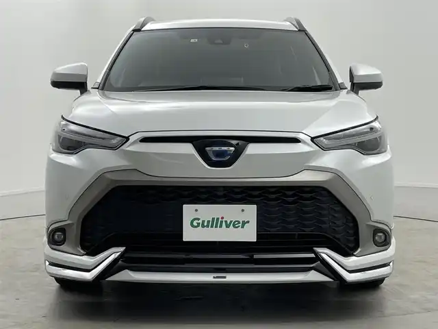 トヨタ カローラ クロス ハイブリッド Z 福井県 2022(令4)年 4.4万km プラチナホワイトパールマイカ 純正ディスプレイオーディオ/Bluetooth/全方位カメラ/衝突被害軽減ブレーキ/ドライブレコーダー前後/モデリスタエアロ/ブラインドスポットモニター/アダプティブクルーズコントロール/レーンキープアシスト/パワーバックドア/ETC/ハーフレザーシート/運転席パワーシート/前席シートヒーター/オートライト/オートハイビーム/LEDデイランプ/LEDシーケンシャルウインカー/LEDフォグランプ/イルミネーテッドエントリーシステム/純正18インチアルミホイール/純正フロアマット