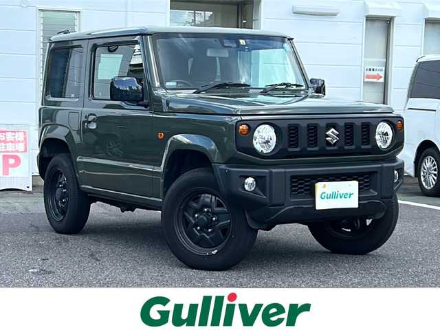 スズキ ジムニー XL 愛知県 2022(令4)年 2.9万km 緑 /禁煙車//社外ナビ・フルセグTV/　(MDV-D709BT)//バックカメラ//ETC//ドライブレコーダー//プッシュスタート//アイドリングストップ//電動格納ミラー//フォグランプ//オートライト//横滑り防止装置//背面タイヤ//フロアマット//新車保証書//取扱説明書