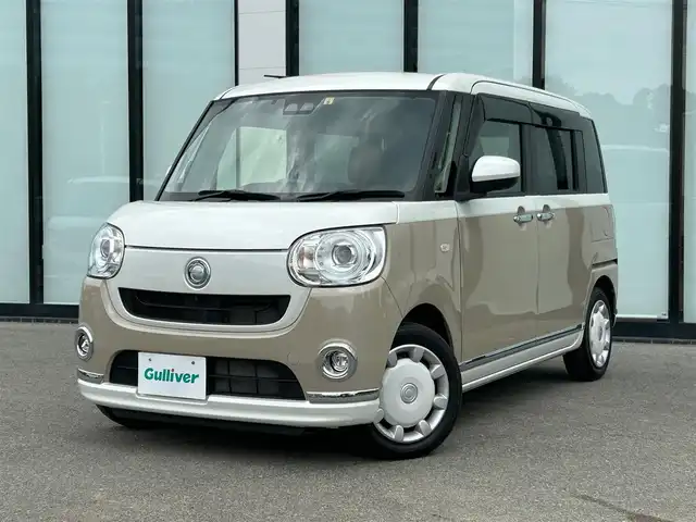 ダイハツ ムーヴ キャンバス G メイクアップ VS SAⅢ 大阪府 2022(令4)年 3万km パールホワイトⅢ/ナチュラルベージュマイカメタリック 2トーン 社外ナビ　/   フルセグTV/CD/DVD/Bluetooth　/全方位モニター　/スマートアシストIII　/リアコーナーセンサー /運転席シートヒーター　/両側パワースライドドア　/アイドリングストップ/オートマチックハイビーム　/プッシュスタート　/スマートキー　/ＥＴＣ　/ＬＥＤ