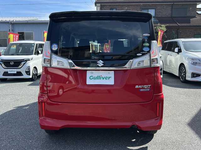 スズキ ソリオ バンディット HV MV 埼玉県 2017(平29)年 7.8万km ファーベントレッド/スーパーブラックパール ワンオーナー/運転席エアバッグ	/助手席エアバッグ	/サイドエアバッグ	/ABS(アンチロックブレーキ)	/前席シートベルトプリテンショナー	/前席シートベルトフォースリミッター	/後席３点式シートベルト	/チャイルドシート固定機構付きシートベルト	/サイドインパクトバー	/ブレーキアシスト	/衝突安全ボディー	採用/EBD（電子制動力配分装置）	/盗難防止システム	/その他安全装備	ESP/クルーズコントロール/本革巻きステアリング