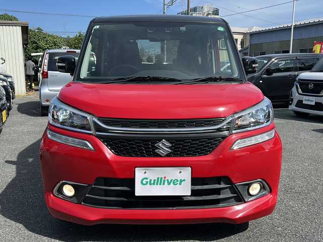 スズキ ソリオ バンディット HV MV 埼玉県 2017(平29)年 7.8万km ファーベントレッド/スーパーブラックパール ワンオーナー/運転席エアバッグ	/助手席エアバッグ	/サイドエアバッグ	/ABS(アンチロックブレーキ)	/前席シートベルトプリテンショナー	/前席シートベルトフォースリミッター	/後席３点式シートベルト	/チャイルドシート固定機構付きシートベルト	/サイドインパクトバー	/ブレーキアシスト	/衝突安全ボディー	採用/EBD（電子制動力配分装置）	/盗難防止システム	/その他安全装備	ESP/クルーズコントロール/本革巻きステアリング