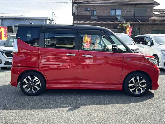 スズキ ソリオ バンディット HV MV 埼玉県 2017(平29)年 7.8万km ファーベントレッド/スーパーブラックパール ワンオーナー/運転席エアバッグ	/助手席エアバッグ	/サイドエアバッグ	/ABS(アンチロックブレーキ)	/前席シートベルトプリテンショナー	/前席シートベルトフォースリミッター	/後席３点式シートベルト	/チャイルドシート固定機構付きシートベルト	/サイドインパクトバー	/ブレーキアシスト	/衝突安全ボディー	採用/EBD（電子制動力配分装置）	/盗難防止システム	/その他安全装備	ESP/クルーズコントロール/本革巻きステアリング