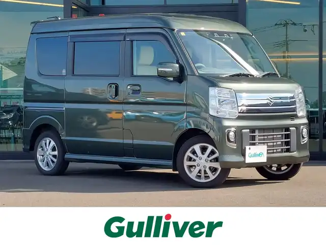 スズキ エブリィ ワゴン PZターボ スペシャル ハイルーフ 東京都 2023(令5)年 0.9万km クールカーキPM ターボ車・ハイルーフ/セーフティサポート/レーダーブレーキサポート/レーンキープアシスト/障害物センサー/アイドリングストップ/純正SDインチナビ（CN-HZ785W）/バックカメラ/前方ドライブレコーダー/ETC/両側パワースライドドア/電動サイドステップ/LEDヘッドライト/フォグ