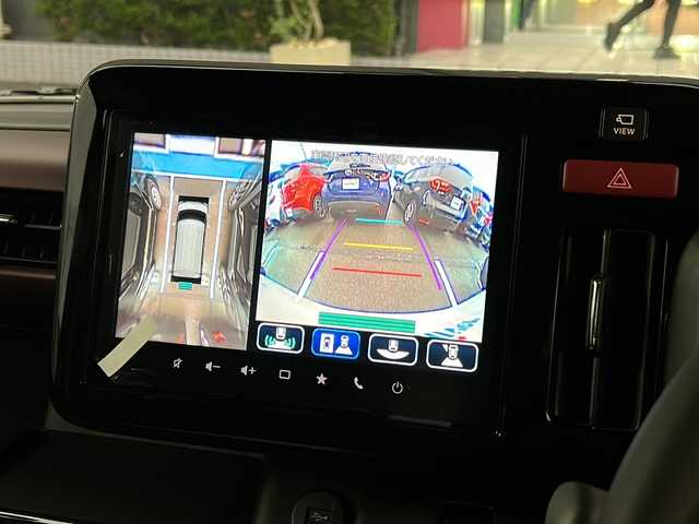 スズキ スペーシア カスタム HYBRID XS ターボ 広島県 2024(令6)年 0.1千km ピュアホワイトパール/ブラック2トーン 禁煙車/登録時7ｋｍ/フルタイム4ＷＤ/インタークーラーターボ/スズキセーフティサポート/・デュアルセンサーブレーキサポートII/・先行車発進お知らせ/・標識認識機能/・ヘッドアップディスプレイ/・誤発進抑制機能/・ハイビームアシスト/・アダプティブクルーズコントロール/・車線維持支援機能/・車線逸脱抑制/・車線逸脱警報/・ふらつき警報/コーナーセンサー/全方位モニター付９型メモリーナビ/・フルセグ/Bluetooｔｈ/ＵＳＢ/スマホ連携/スズキコネクト対応通信機装着車/両側パワースライドドア/革巻きステアリング/ステアリングスイッチ/パドルシフト/オートライト/LEDヘッドライト/フォグランプ/ハーフレザーシート/シートヒーター/アイドリングストップ/スマートキー/プッシュスタート/スペアキー/純正15インチアルミホイール