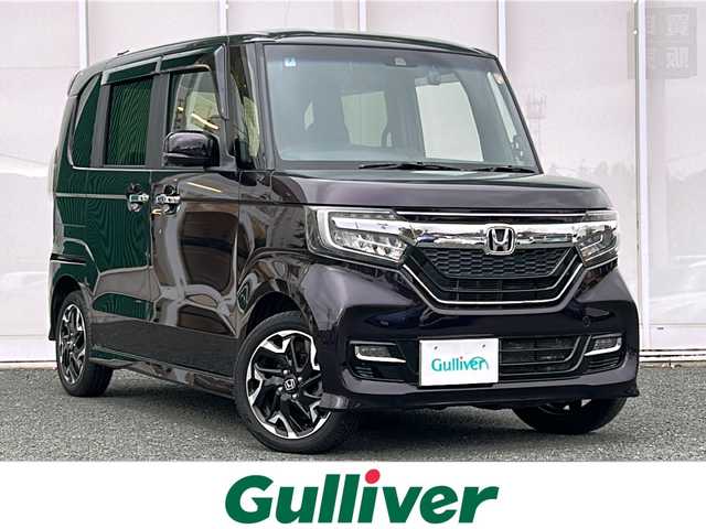 ホンダ Ｎ ＢＯＸ カスタム G EX ホンダセンシング 福岡県 2018(平30)年 10.8万km プレミアムベルベットパープル・パール ホンダセンシング/Gathers8型ナビ/（BT/フルセグ/AM/FM/SD/SDREC/DISC)/Bカメラ/両側パワースライドドア/レーダークルーズコントロール/LEDヘッドライト/オートライト/ハーフレザーシート/DN席シートヒーター/チップアップシート/純正15インチAW/アイドリングストップ/横滑り防止装置/後方コーナーセンサー/レーンキープアシスト/盗難防止装置/衝突被害軽減システム/前方ドライブレコーダー/スマートキー/ETC/保証書/取扱説明書