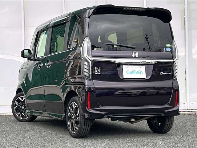 ホンダ Ｎ ＢＯＸ カスタム G EX ホンダセンシング 福岡県 2018(平30)年 10.8万km プレミアムベルベットパープル・パール ホンダセンシング/Gathers8型ナビ/（BT/フルセグ/AM/FM/SD/SDREC/DISC)/Bカメラ/両側パワースライドドア/レーダークルーズコントロール/LEDヘッドライト/オートライト/ハーフレザーシート/DN席シートヒーター/チップアップシート/純正15インチAW/アイドリングストップ/横滑り防止装置/後方コーナーセンサー/レーンキープアシスト/盗難防止装置/衝突被害軽減システム/前方ドライブレコーダー/スマートキー/ETC/保証書/取扱説明書