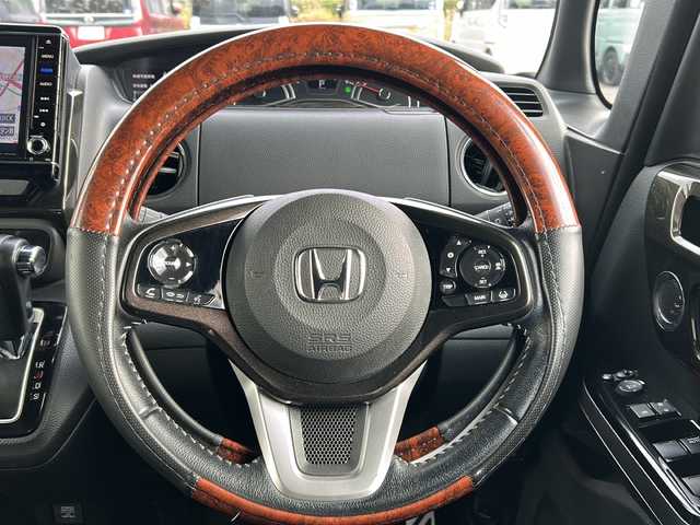 ホンダ Ｎ ＢＯＸ カスタム G EX ホンダセンシング 福岡県 2018(平30)年 10.8万km プレミアムベルベットパープル・パール ホンダセンシング/Gathers8型ナビ/（BT/フルセグ/AM/FM/SD/SDREC/DISC)/Bカメラ/両側パワースライドドア/レーダークルーズコントロール/LEDヘッドライト/オートライト/ハーフレザーシート/DN席シートヒーター/チップアップシート/純正15インチAW/アイドリングストップ/横滑り防止装置/後方コーナーセンサー/レーンキープアシスト/盗難防止装置/衝突被害軽減システム/前方ドライブレコーダー/スマートキー/ETC/保証書/取扱説明書