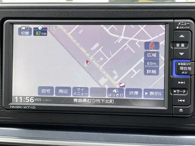 ダイハツ キャスト アクティバ X SAⅡ 青森県 2016(平28)年 5.5万km ディープブルークリスタルマイカ ４WD/純正ナビ/フルセグTV/CD/DVD/BT/バックカメラ/オートライト/前後ドラレコ/スマートキー/プッシュスタート/15インチ純正鉄ホイール付きサマータイヤ積込