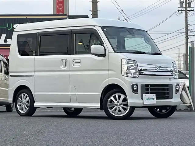 スズキ エブリィ ワゴン PZターボ 愛知県 2019(平31)年 7万km パールホワイト /ナビ//BT/フルセグ/USB/MSV//バックカメラ//前後ドライブレコーダー//ETC//片側パワースライドドア//純正14AW//衝突軽減ブレーキ//横滑り防止装置//LEDオートライト//フォグランプ//電動格納ミラー//バニティミラー//プッシュスタート//純正フロアマット//純正ドアバイザー//スペアスマートキー//新車時保証書//取扱説明書