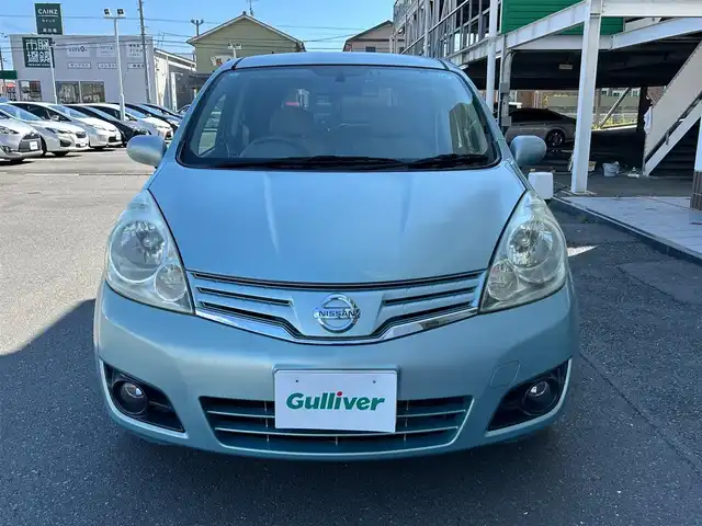 日産 ノート 15X 静岡県 2009(平21)年 18.3万km フロストグリーン 社外ナビ/CD/ワンセグ/電動格納ミラー/前方ドライブレコーダー/ドアバイザー/フォグランプ