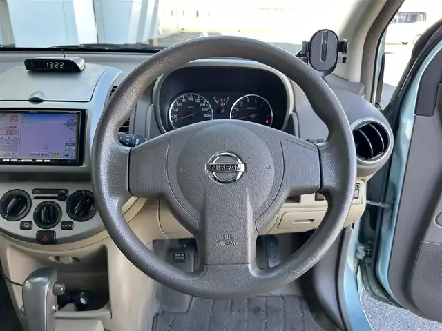 日産 ノート 15X 静岡県 2009(平21)年 18.3万km フロストグリーン 社外ナビ/CD/ワンセグ/電動格納ミラー/前方ドライブレコーダー/ドアバイザー/フォグランプ