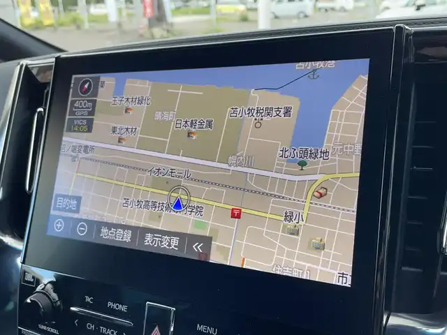 トヨタ アルファードハイブリット エグゼクティブ ラウンジ S 道央・札幌 2020(令2)年 1.9万km ブラック 登録時走行距離　18421km/　4　W　D　/純正メモリナビ(AM/FM/BT)/フルセグテレビ(走行中視聴可)/全方位モニター/ウィンカーミラー/ルーフカラーイルミネーション/キャプテンシート/クルーズコントロール(追従走行あり)/純正フリップダウンモニター/ドアバイザー/プッシュスタート/両側パワースライドドア/ビルトインETC/シートメモリ/ステアリングスイッチ/ステアリングヒーター/オートブレーキホールド/ルームミラーモニター/後席オットマン/キャプテンシート/コーナーセンサー/シートヒーター/フォグランプ/エンジンスターター