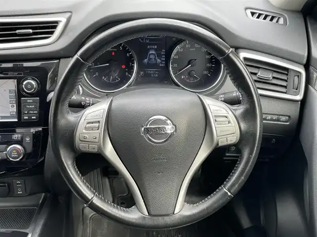 日産 エクストレイル 20X エマージェンシーブレーキ 静岡県 2016(平28)年 11.6万km スチールブルー 衝突軽減Ｂ　/車線逸脱警告　/ＢＳＭ　/レーダークルコン /駐車支援/クリアランスソナー　/シャシー制御　/純正ナビ　/地デジ　/アラウンドビューモニター　/カプロンシート　/シートヒーター　　/ＥＴＣ　/ルーフレール　/オートライト　　/純正１７インチＡＷ/保証書/取説