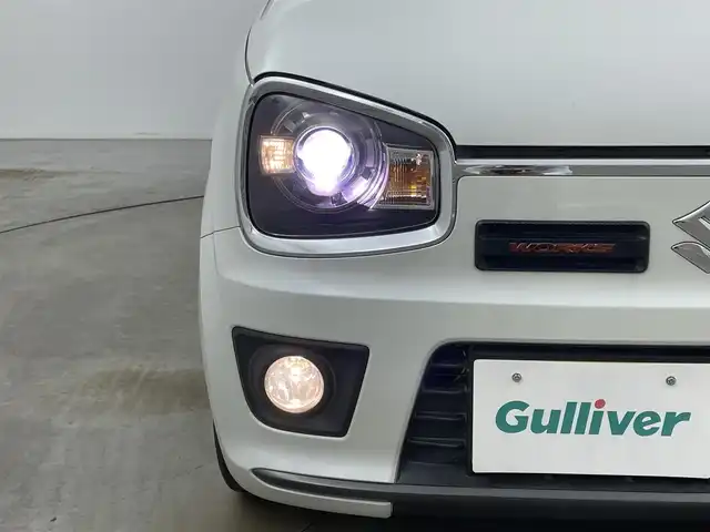 スズキ アルト ワークス 岡山県 2019(平31)年 5.3万km ピュアホワイトP 社外ナビ MR-MZ077/地デジ/Bluetooth/CD/DVD/USB/バックカメラ/ETC/衝突軽減ブレーキ/LEDヘッドライト/オートライト/パドルシフト /レカロシート/ブリッツ車高調/車内純正サス積み込み/フロアマット/プッシュスタート /スマートキー/ターボ/ドアバイザー