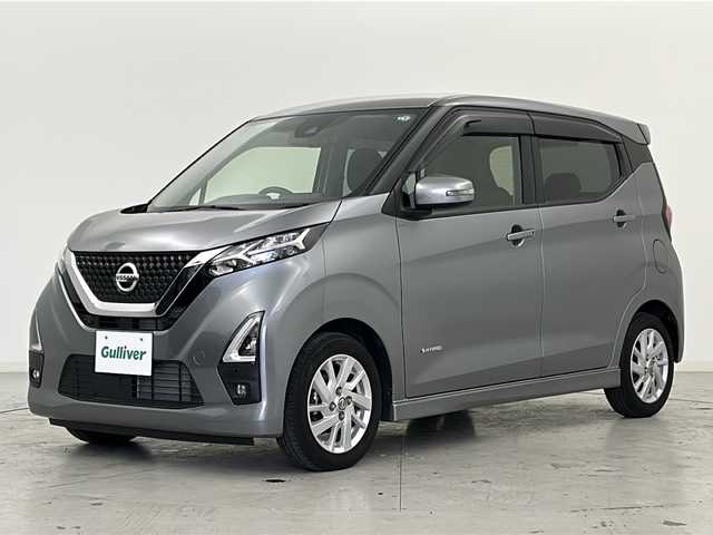 日産 デイズ ハイウェイスターX 宮城県 2020(令2)年 3.8万km チタニウムグレーメタリック 禁煙車/エマージェンシーブレーキ/車線逸脱警報/オートハイビームアシスト/先行車発進お知らせ/標識検知機能/バックカメラ/社外7インチナビ/・BT.CD.DVD.SD/フルセグテレビ/LEDヘッドライト/LEDフォグランプ/アイドリングストップ/横滑り防止機能/プッシュスタート/スマートキー（2本）/ステアリングスイッチ/純正フロアマット/純正14インチアルミホイール