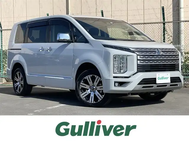 三菱 デリカＤ：５ P 東京都 2023(令5)年 0.1千km ホワイトダイヤモンド 純正10型ナビ /両側パワースライドドア/レーダークルーズコントロール /オートマチックハイビーム /衝突被害軽減ブレーキ /車線逸脱警報システム /誤発進抑制機能 /後側方車両検知警報システム /後退時車両検知/プッシュエンジンスタート/スマートキー/保証書＆取説