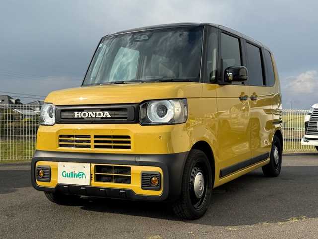 ホンダ Ｎ ＢＯＸ JOY 香川県 2024(令6)年 1.4万km 黄Ⅱ 純正ナビ（フルセグTV/CD，DVD/BT)/全方位モニター/シートヒーター/両側パワースライドドア/コーナーセンサー/両側シートバックテーブル/ビルトインETC/オートライト/ターボ