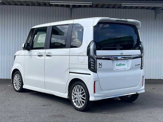 ホンダ Ｎ ＢＯＸ カスタム L ターボ 長野県 2021(令3)年 3.9万km プラチナホワイトパール ホンダセンシング /ギャザーズナビTV/バックカメラ/ETC/両側パワースライドドア/ハーフレザーシート/シートヒーター /LEDヘッドライト/プッシュスタート/スペアキー