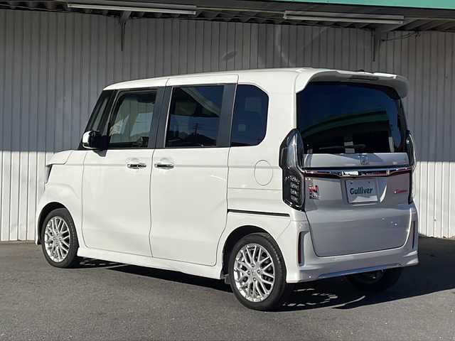 ホンダ Ｎ ＢＯＸ カスタム L ターボ 長野県 2021(令3)年 3.9万km プラチナホワイトパール ホンダセンシング /ギャザーズナビTV/バックカメラ/ETC/両側パワースライドドア/ハーフレザーシート/シートヒーター /LEDヘッドライト/プッシュスタート/スペアキー