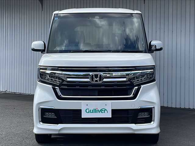 ホンダ Ｎ ＢＯＸ カスタム L ターボ 長野県 2021(令3)年 3.9万km プラチナホワイトパール ホンダセンシング /ギャザーズナビTV/バックカメラ/ETC/両側パワースライドドア/ハーフレザーシート/シートヒーター /LEDヘッドライト/プッシュスタート/スペアキー