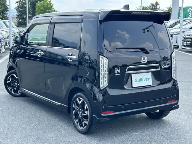 ホンダ Ｎ ＷＧＮ カスタム Lターボ ホンダS 奈良県 2020(令2)年 6.2万km クリスタルブラックパール 純正ナビ/（フルセグ／ＢＴ／ＣＤ／ＤＶＤ）/レーダークルーズコントロール/パドルシフト/バックカメラ/コーナーセンサー/衝突軽減システム/レーンキープアシスト/ハーフレザーシート（ブラック）/運転性シートヒーター/前後ドライブレコーダー/ETC/純正15インチAW/スペアキーX1