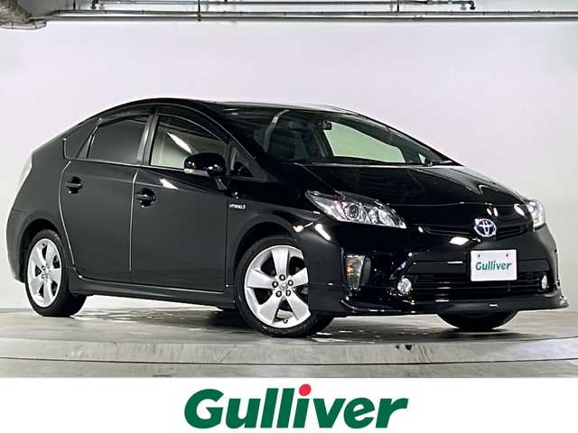 トヨタ プリウス G 広島県 2015(平27)年 7.4万km ブラック 禁煙/モデリスタエアロ/クルーズコントロール/純正８型ナビ（NSZA-X64T）/・フルセグ/CD/DVD/SD/SDREC/バックカメラ/革巻きステアリング/ステアリングスイッチ/オートライト/トノカバー/純正ドアバイザー/電動格納ウィンカーミラー/社外ドライブレコーダー（DC-DR412）/ETC/スマートキー/プッシュスタート/スペアキー/純正17インチアルミホイール