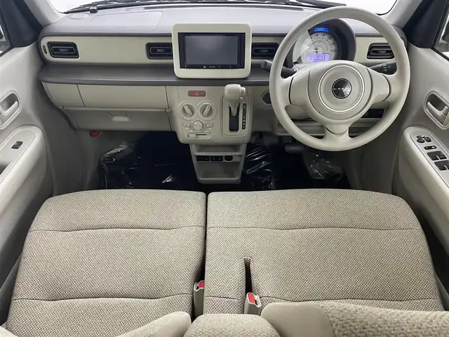 スズキ ラパン G 埼玉県 2022(令4)年 0.7万km フォーンベージュM ナビ　BT　CD　DVD シートヒーター　衝突被害軽減　スペアキー　レーンアシスト　オートライト　アイドリングストップ　フロアマット　スマートキー　エアバッグ