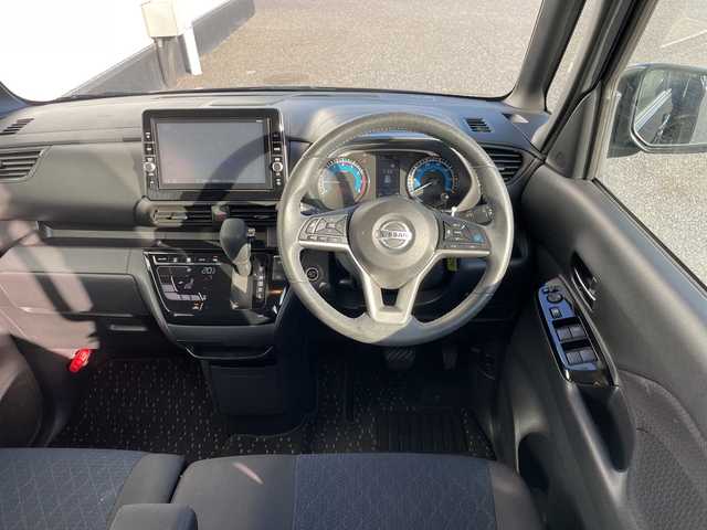 日産 ルークス HWS Gターボ プロパイロットED 千葉県 2020(令2)年 3.7万km ブラック 純正9インチナビ/(フルセグTV/CD/DVD/BT)/全周囲カメラ/衝突被害軽減システム/クルーズコントロール/両側パワースライドドア/横滑り防止装置/ETC/アイドリングストップ/LEDヘッドライト/フォグランプ/オートライト/ウィンカーミラー/電動格納ミラー/シートリフター/プッシュスタート/スマートキー/フロアマット/スペアキー/取扱説明書