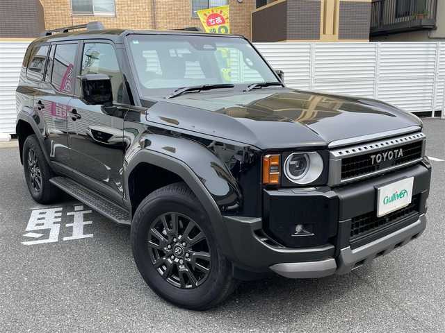 トヨタ ランドクルーザー ２５０ VX 広島県 2024(令6)年 0.3万km ブラック /登録時走行距離/　　　　　　　2977キロ/ワンオーナー/4WD/サンルーフ/純正ナビ/全方位モニター/地デジ/黒革シート/エアシート/パワーバックドア/ルーフレール/クルーズコントロール/デジタルインナーミラー/スペアキー×１/ビルトインETC/新車時整備手帳/　　【保証書】/取扱説明書/