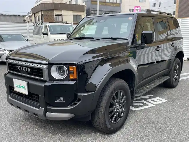 トヨタ ランドクルーザー ２５０ VX 広島県 2024(令6)年 0.3万km ブラック /登録時走行距離/　　　　　　　2977キロ/ワンオーナー/4WD/サンルーフ/純正ナビ/全方位モニター/地デジ/黒革シート/エアシート/パワーバックドア/ルーフレール/クルーズコントロール/デジタルインナーミラー/スペアキー×１/ビルトインETC/新車時整備手帳/　　【保証書】/取扱説明書/