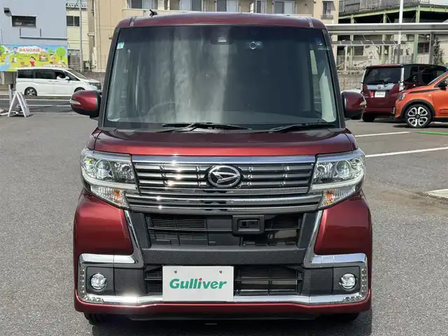 ダイハツ タント カスタム X トップED SAⅡ 千葉県 2016(平28)年 4.3万km ファイアークォーツレッドM スマートアシストII/社外SDナビ/ワンセグTV/Bluetooth/バックカメラ/左側電動スライドドア/ドライブレコーダー/アイドリングストップ/純正14インチAW/ETC/スマートキー