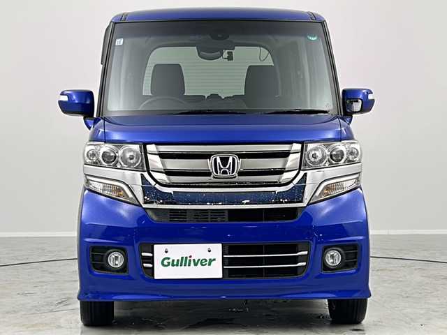 ホンダ Ｎ ＢＯＸ カスタム SSパッケージ 茨城県 2015(平27)年 5.3万km ブリリアントスポーティブルーメタリック2トーン あんしんパッケージ/純正メモリナビ/　（CD/TV/Bluetooth）/両側パワースライドドア/バックカメラ/ステアリングスイッチ/ETC/電動格納ミラー/サンシェード/プッシュスタート/社外フロアマット/純正アルミホイール/HIDヘッドライト/フォグランプ/オートライト/スマートキー
