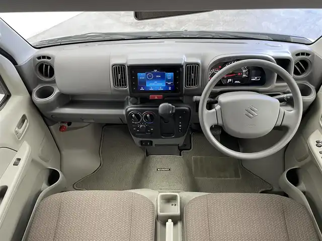 スズキ エブリイ PC 群馬県 2024(令6)年 0.3万km クールカーキPM ９インチディスプレイオーディオ　バックカメラ　両側スライドドア　ＬＥＤオートライト　ドライブレコーダー　アイドリングストップ　純正フロアマット　ＥＴＣ２．０　リモコンキー　横滑り防止装置　禁煙車