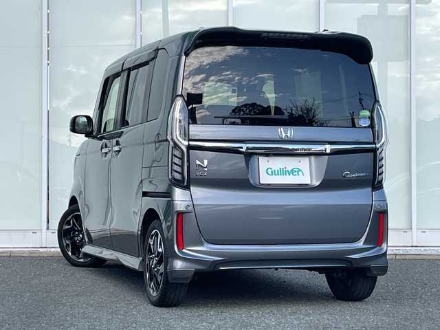 ホンダ Ｎ ＢＯＸ カスタム G L ターボ ホンダセンシング 福岡県 2017(平29)年 9万km シャイニンググレーM KENWOODナビ/（Bluetooth/TV/CD/DVD/AM/FM）/バックカメラ/両側パワースライドドア/前方ドライブレコーダー/ETC/レーダークルーズコントロール/プラズマクラスター/純正15インチアルミホイール/横滑り防止装置/車線逸脱警報/衝突軽減ブレーキ/LEDヘッドライト/純正フロアマット/スマートキー/プッシュスタート/ISOFIX