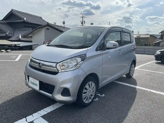 日産 デイズ X 千葉県 2017(平29)年 6.5万km クールシルバー 純正メモリナビゲーション/アラウンドビューモニター/フルセグTV/Bluetooth/エマージェンシーブレーキ/アイドリングストップ/ドライブレコーダー/ETC/プッシュスタート/保証書/取扱説明書