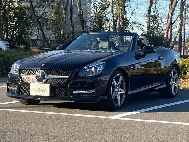 メルセデス・ベンツ ＳＬＫ２００ エクスクルーシブ 福島県 2015(平27)年 4.6万km オブシディアンブラック 純正ナビ/BT/フルセグTV/スマートキー/プッシュスタート/クルーズコントロール/ETC/アイドリングストップ/前方ドライブレコーダー/純正フロアマット/両席シートヒーター/レザーシート/ヘッドヒーター/パワーシート/シートメモリー/電格ミラー