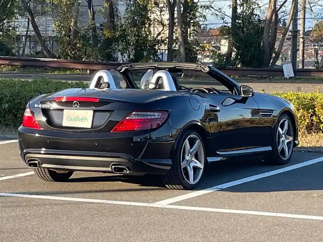 メルセデス・ベンツ ＳＬＫ２００ エクスクルーシブ 福島県 2015(平27)年 4.6万km オブシディアンブラック 純正ナビ/BT/フルセグTV/スマートキー/プッシュスタート/クルーズコントロール/ETC/アイドリングストップ/前方ドライブレコーダー/純正フロアマット/両席シートヒーター/レザーシート/ヘッドヒーター/パワーシート/シートメモリー/電格ミラー