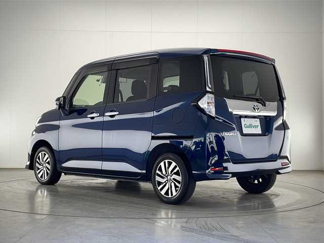トヨタ ルーミー カスタムG 宮崎県 2021(令3)年 4.9万km レーザーブルークリスタルシャイン スマートアシスト３/〇衝突警報機能/〇衝突回避支援ブレーキ機能/〇ブレーキ制御付き誤発進抑制機能（前方・後方）/〇車線逸脱警報機能/〇ふらつき警報/〇路側逸脱警報/〇全車速追従機能付きACC（アダプティブクルーズコントロール）/〇オートハイビーム/〇先行車発進お知らせ機能/〇標識認識機能/純正7インチSDナビ/フルセグTV/CD/DVD/Bluetooth/バックカメラ/両側パワースライドドア/シートヒーター/LEDヘッドライト/ビルトインETC/電動パーキングブレーキ/オートホールド機能/アイドリングストップ/純正14インチAW/保証書/取扱説明書