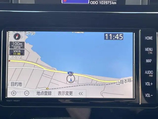 トヨタ タンク カスタムG－T 島根県 2019(令1)年 10.4万km パールホワイトⅢ 登録時走行距離　103975km/ワンオーナ/取扱説明書/保証書/純正ナビ（NSZT-W68T）/（Bluetooth/CD/DVD/AM/FM)/フルセグテレビ/全周囲カメラ/クルーズコントロール/シートヒーター（DN席）/両側パワースライドドア/横滑り防止装置/衝突軽減ブレーキ/オートマチックハイビーム/コーナーセンサー/ビルドインETC/純正アルミ１５インチ