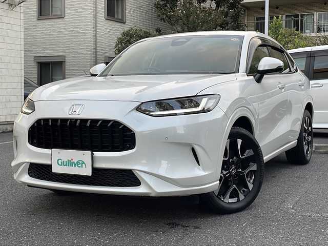 ホンダ ＺＲ－Ｖ Z 埼玉県 2023(令5)年 0.7万km プラチナホワイトパール ワンオーナー/登録時6312ｋｍ/純正ナビ（BT・フルセグTV）/BOSEスピーカー/アランドビューモニター/黒レザーシート(合皮）/前席パワーシート/前席シートヒーター/パワーバックドア/衝突軽減ブレーキ/レーンキープアシスト/アクティブクルーズコントロール/パドルシフト/純正１８インチAW/LEDヘッドライト/プッシュスタート/スマートキー×２/置くだけ充電/ビルトインETC2.0/横滑り防止/革巻きステアリング/ステアリングヒーター/リアスポイラー/ウィンカーミラー/純正フロアマット/純正ドアバイザー/保証書/取扱説明書/ナビ取扱説明書