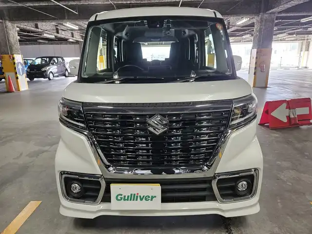 スズキ スペーシア カスタム HYBRID XS 長崎県 2020(令2)年 5.1万km ピュアホワイトP 〇ストラーダナビ/〇フルセグTV/〇両側パワースライドドア/〇バックカメラ/〇ビルトインETC/〇ドライブレコーダー/〇アダプティブクルーズコントロール/〇セーフティサポート/〇LEDヘッドランプ/〇LEDフロントフォグランプ/〇LEDフロントイルミネーション/〇革巻きシフトノブ/〇革巻きステアリングホイール/〇合皮/ファブリックコンビシート/〇シートヒーター/〇パーソナルテーブル/〇純正15インチアルミホイール/〇キーレスプッシュスタートシステム/〇スペアキー/〇禁煙車