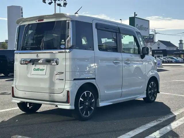 スズキ スペーシア カスタム HYBRID XS 長崎県 2020(令2)年 5.1万km ピュアホワイトP 〇ストラーダナビ/〇フルセグTV/〇両側パワースライドドア/〇バックカメラ/〇ビルトインETC/〇ドライブレコーダー/〇アダプティブクルーズコントロール/〇セーフティサポート/〇LEDヘッドランプ/〇LEDフロントフォグランプ/〇LEDフロントイルミネーション/〇革巻きシフトノブ/〇革巻きステアリングホイール/〇合皮/ファブリックコンビシート/〇シートヒーター/〇パーソナルテーブル/〇純正15インチアルミホイール/〇キーレスプッシュスタートシステム/〇スペアキー/〇禁煙車