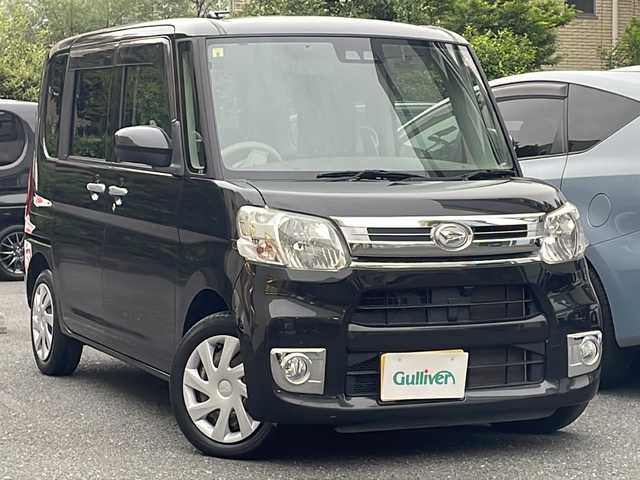 ダイハツ タント X ターボ SAⅢ 埼玉県 2018(平30)年 2万km ブラックマイカメタリック 登録時19807km/ワンオーナー/純正SDナビ（NMZK-W68D）/・フルセグTV/・USB/・Bluetooth/・CD/・DVD/・MSV/バックカメラ/ETC/ステアリングリモコン/左側パワースライドドア/純正ナビ連動ドライブレコーダー/シートヒーター（D席）/電動格納ミラー/衝突軽減ブレーキ/横滑り防止機能/アイドリングストップ/オートライト/オートハイビーム/プッシュスタート/スマートキー×2/リアロールサンシェード/ドアバイザー/フォグランプ/取扱説明書/ナビ取扱説明書/保証書